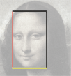 Mona Lisa and golden rectangle