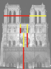 Notre Dame Cathedral and Phi segments